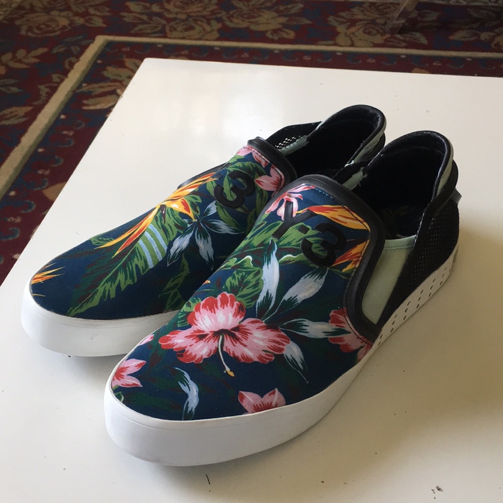 Y-3 Yohji Yamamoto floral shoes